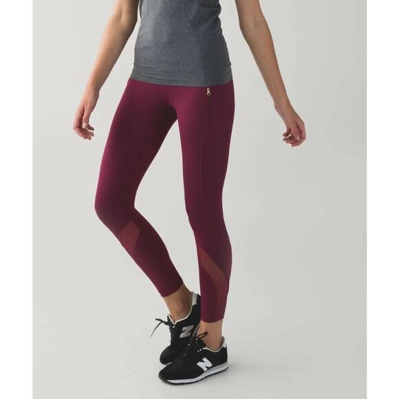 Lululemon Inspire Tight II Leggings Magenta Purple Size 4 Women's Workout - Picture 1 of 11